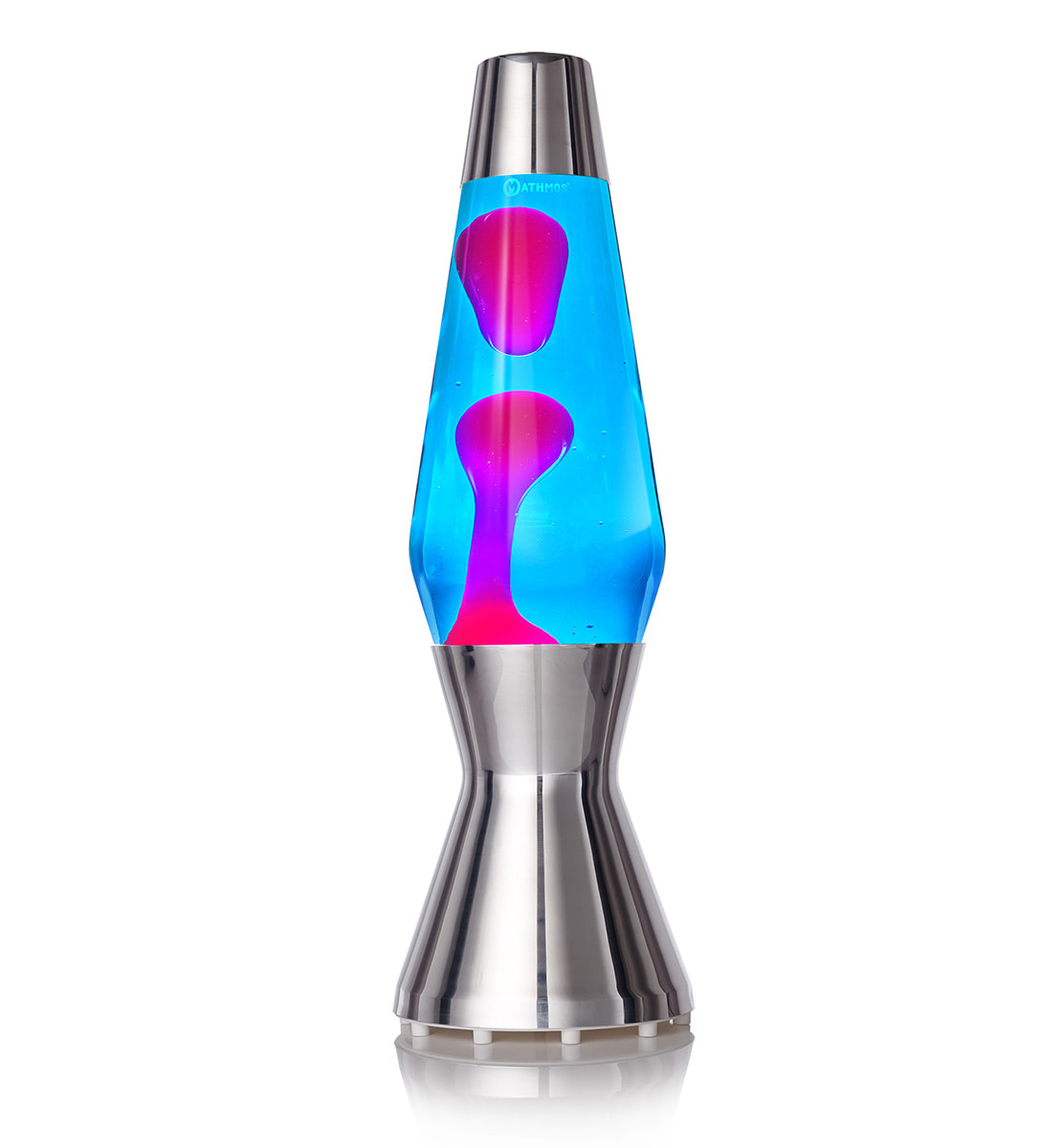 Lampe à lave originale Mathmos Astro – Argent / Bleu / Rose