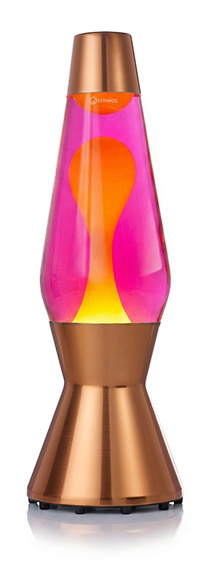 Varinė lavos lempa Mathmos Astro su geltona lava